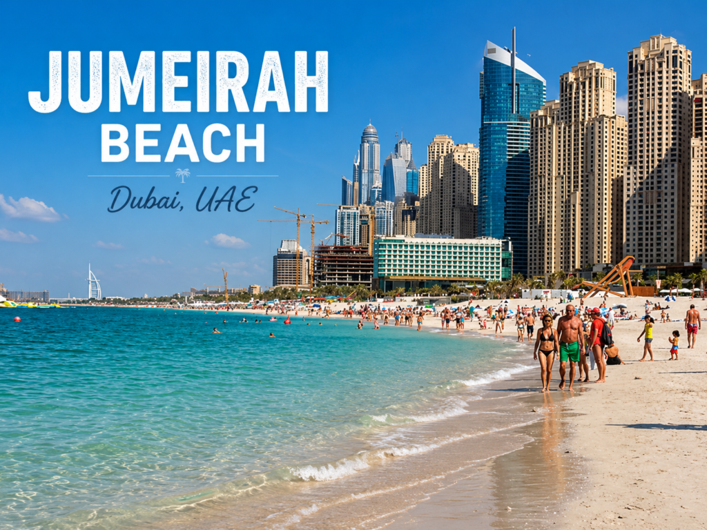 Beach
Aerial view of Jumeirah island and luxury beachfront villas in Dubai