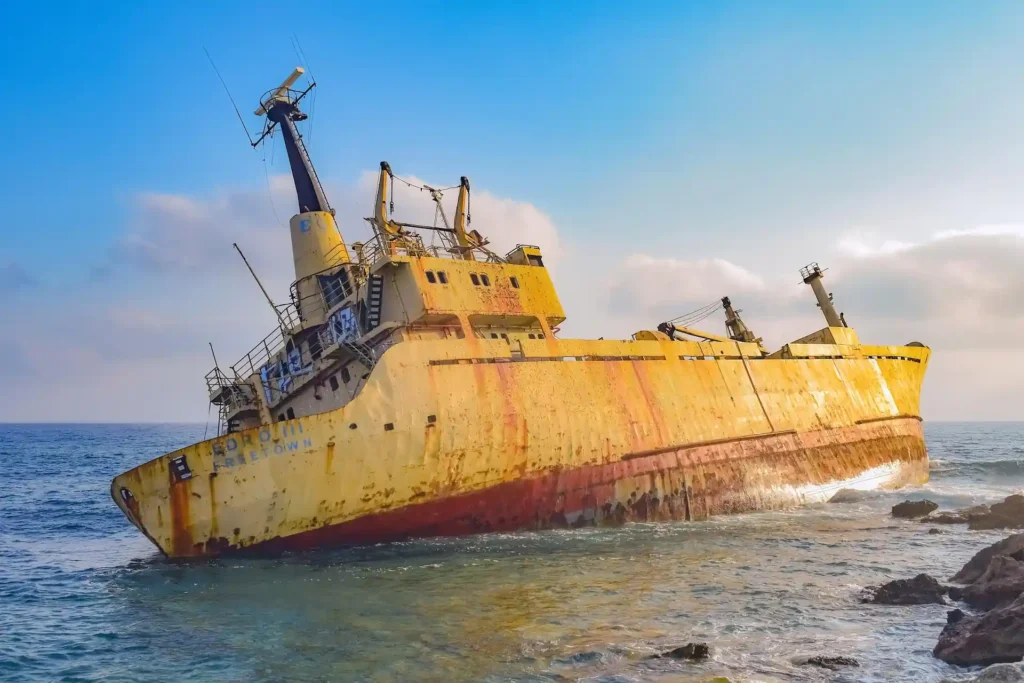 Shipwreck Graffiti Near clif nyang nyang beach 
