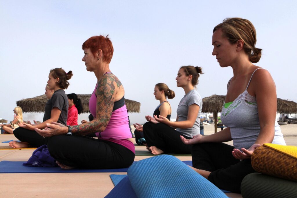 yoga at hiriketiya beach