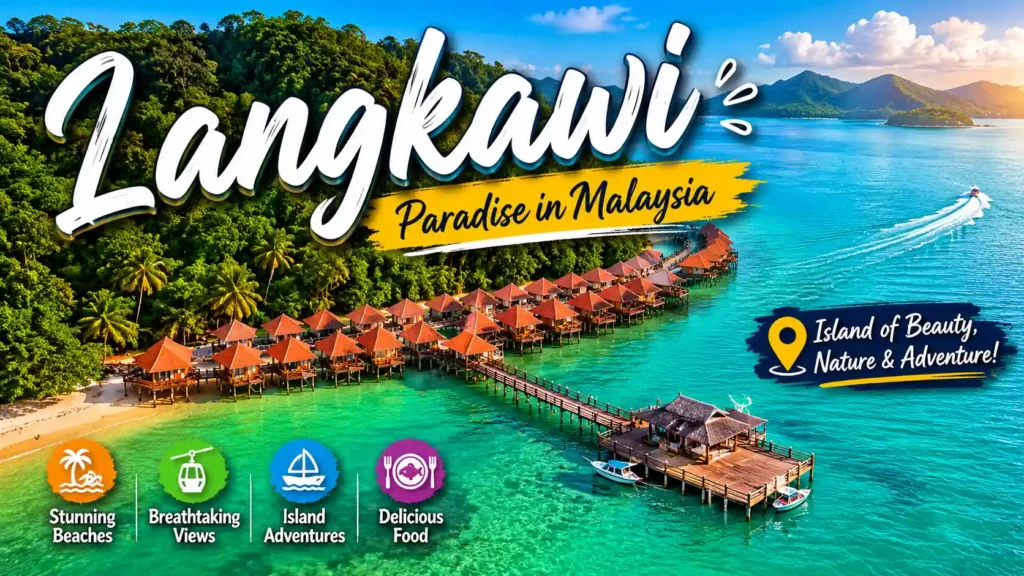 Langkawi island budget travel guide with overwater resorts and tropical coastline