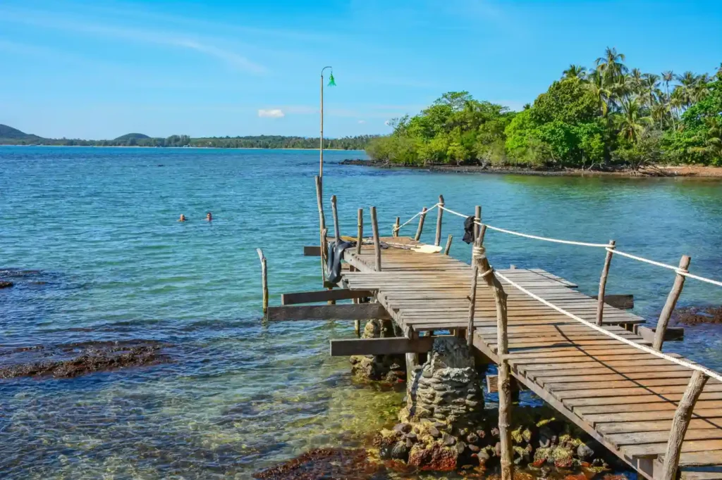 Best scooter routes in Koh Kood Thailand including coastal roads hidden beaches and waterfall viewpoints