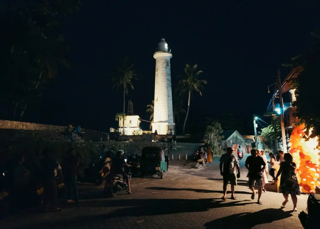 Mirissa beach nightlife scene Sri Lanka beach bars