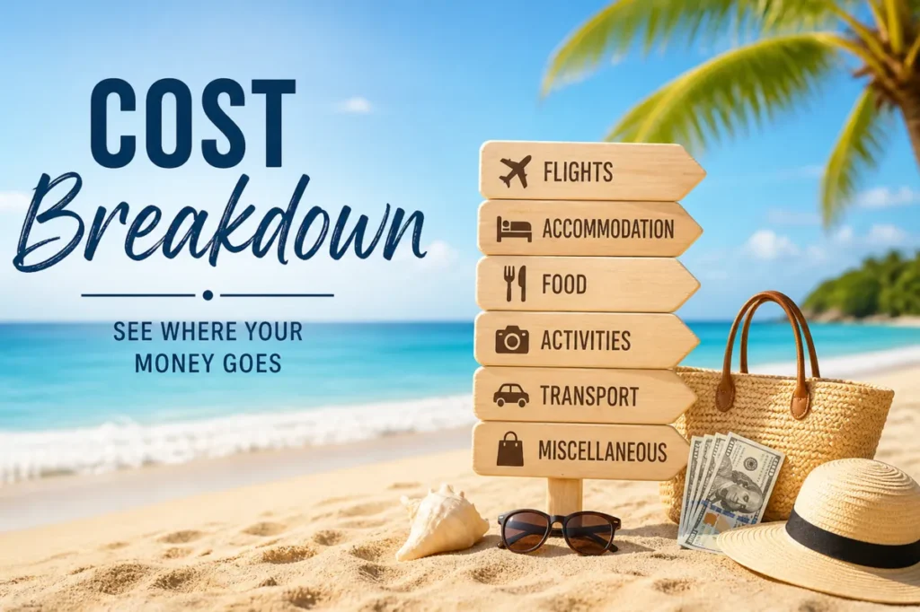 cost breakdown of beach