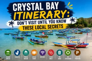 Crystal Bay itinerary infographic thumbnail.