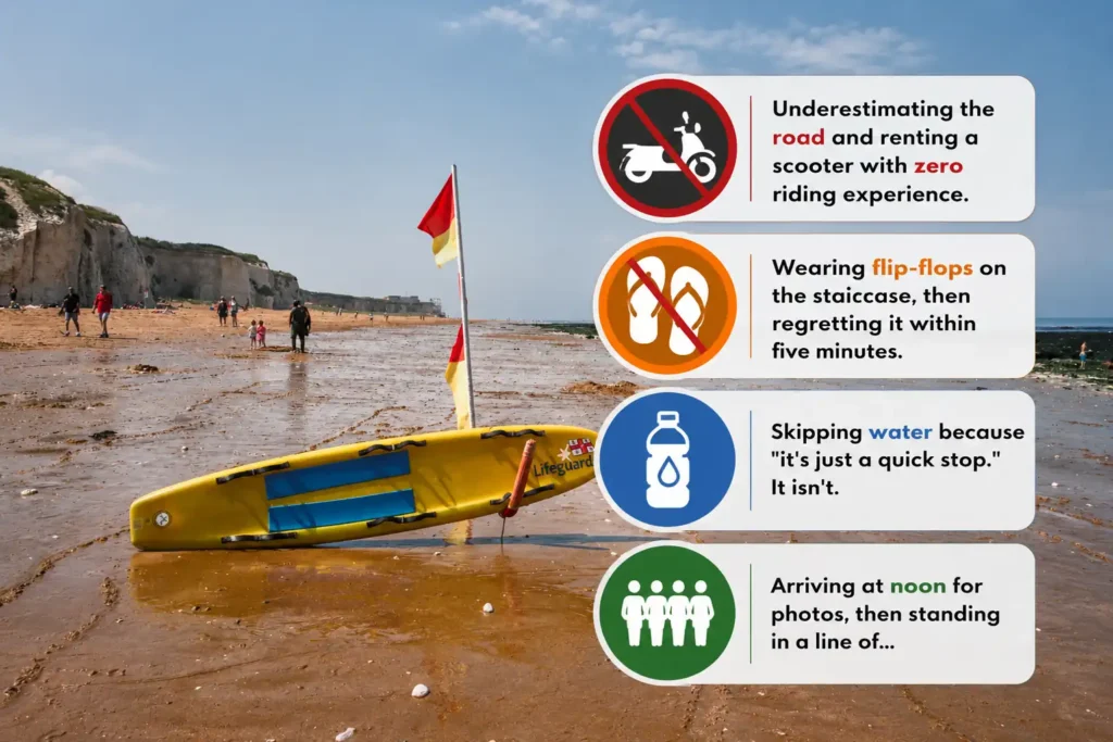 Kelingking Beach travel mistakes infographic