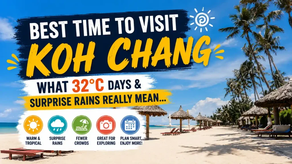 Best time to visit Koh Chang travel guide thumbnail.