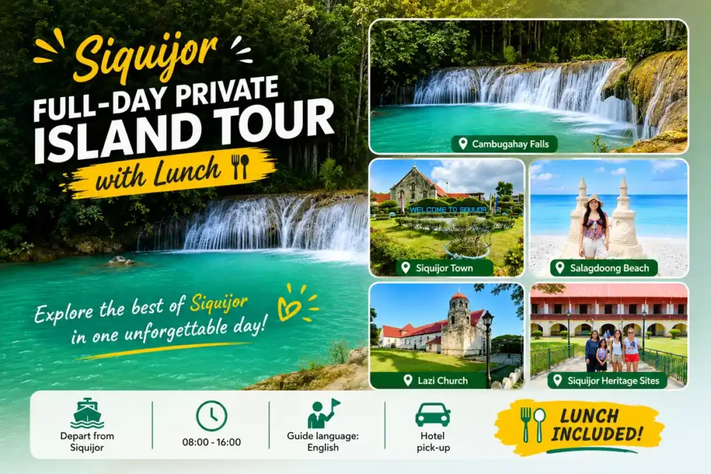 Siquijor private island tour collage 