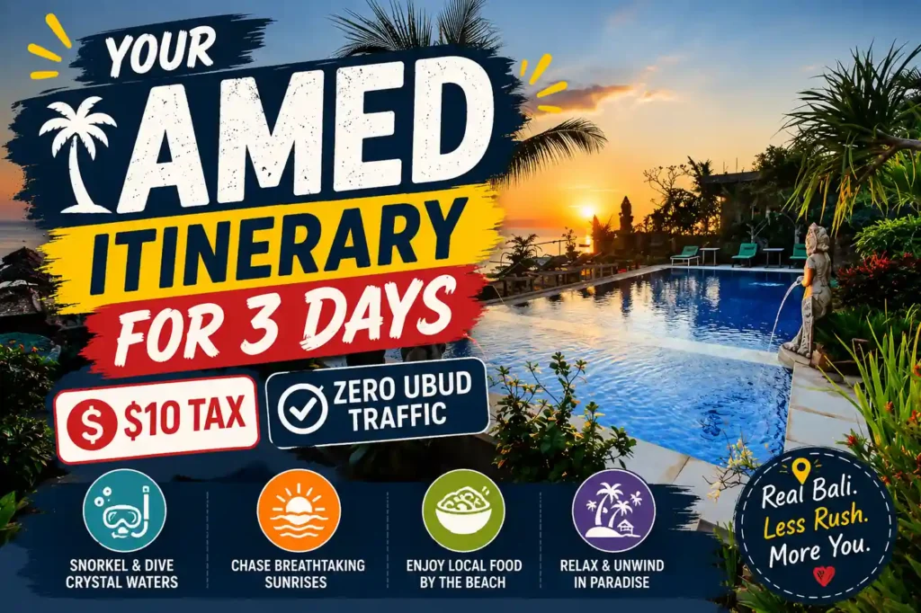 Amed Bali 3-day itinerary