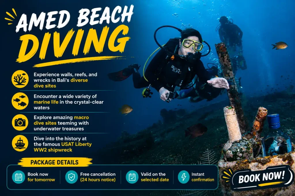 Amed Beach scuba diving wreck 