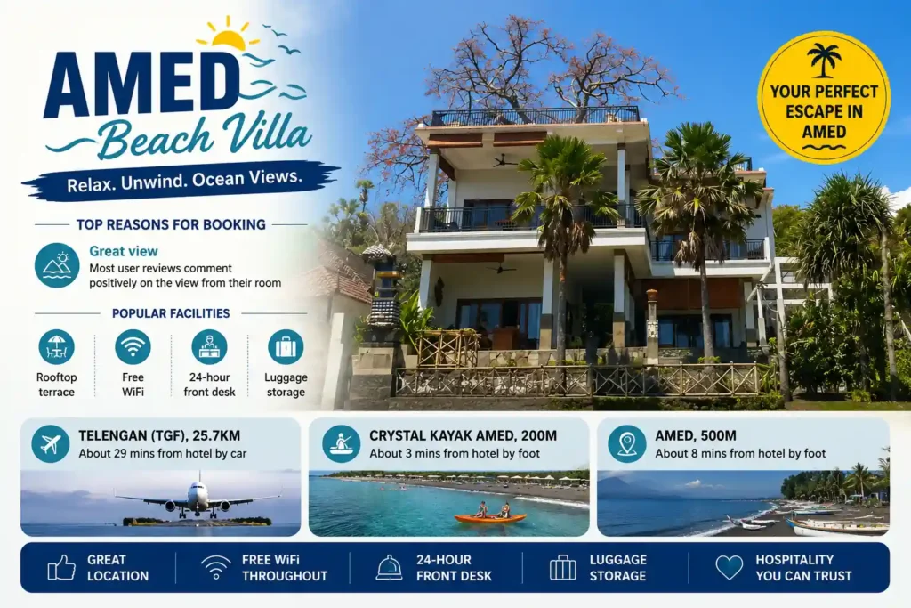 Amed Beach Villa exterior