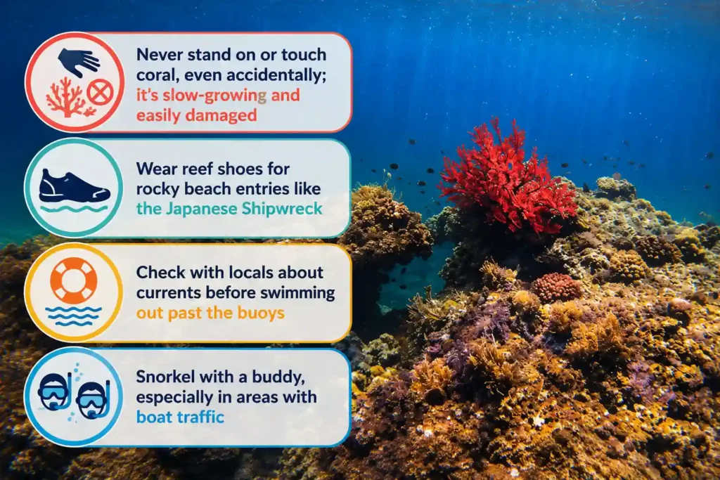Amed snorkeling safety tips 