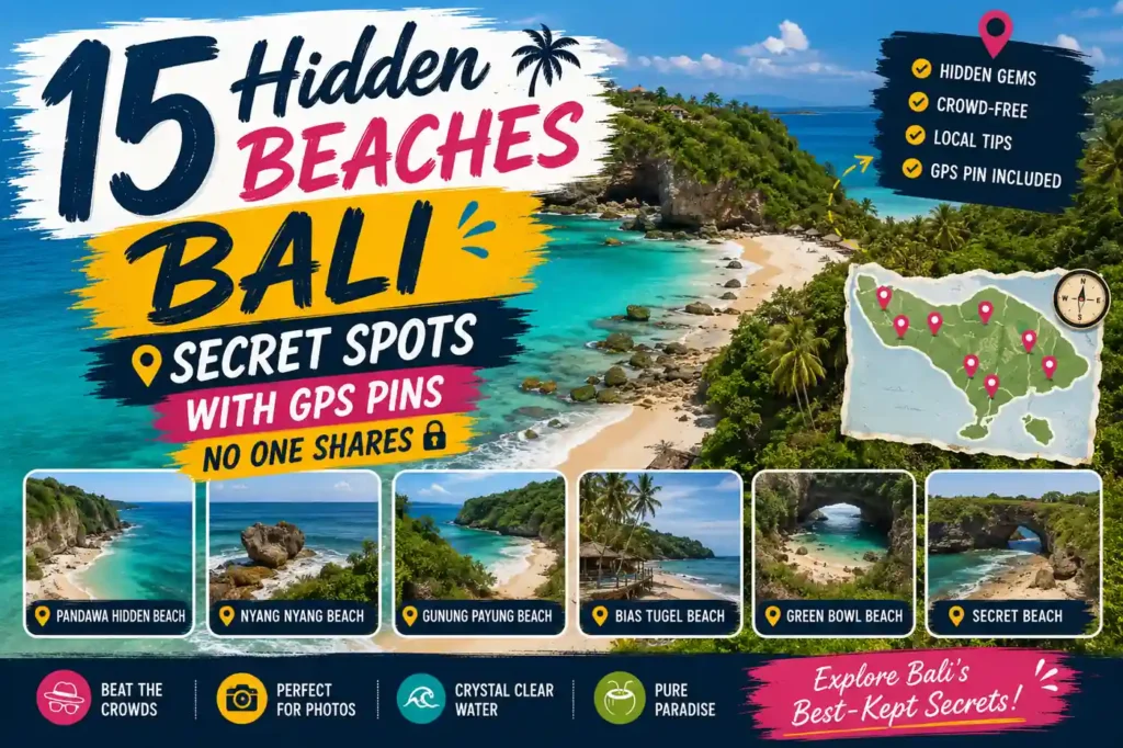 Hidden beaches in Bali