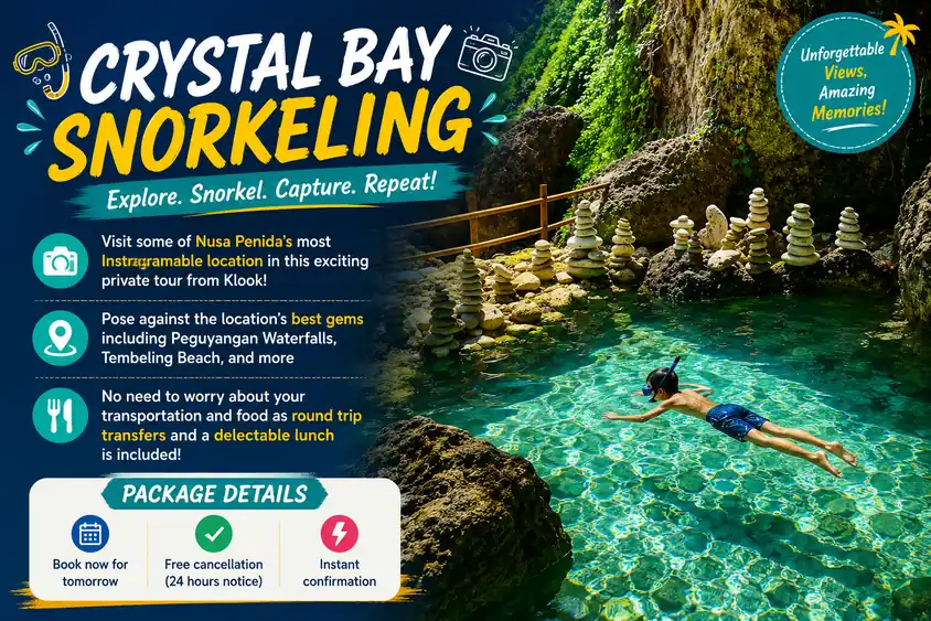 Crystal Bay snorkeling tour poster