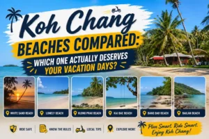 Koh Chang beaches comparison travel guide thumbnail.