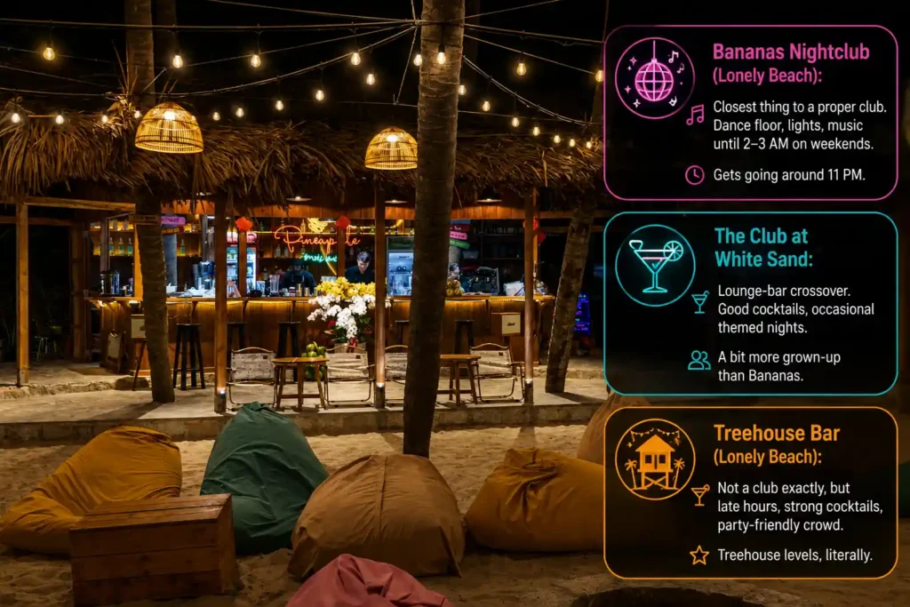 Koh Chang beach bar nightlife guide
