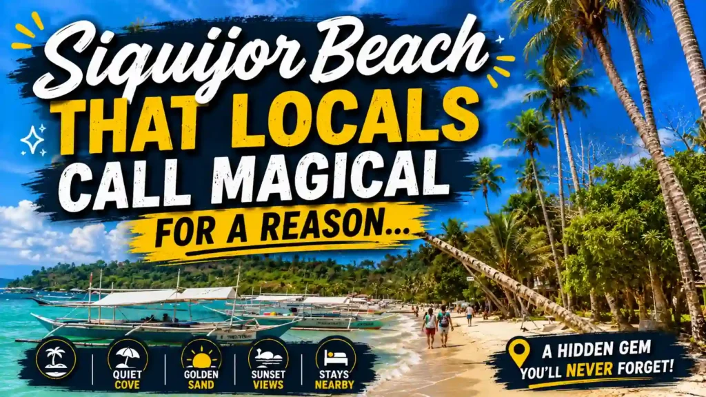 Siquijor Beach tropical travel thumbnail.