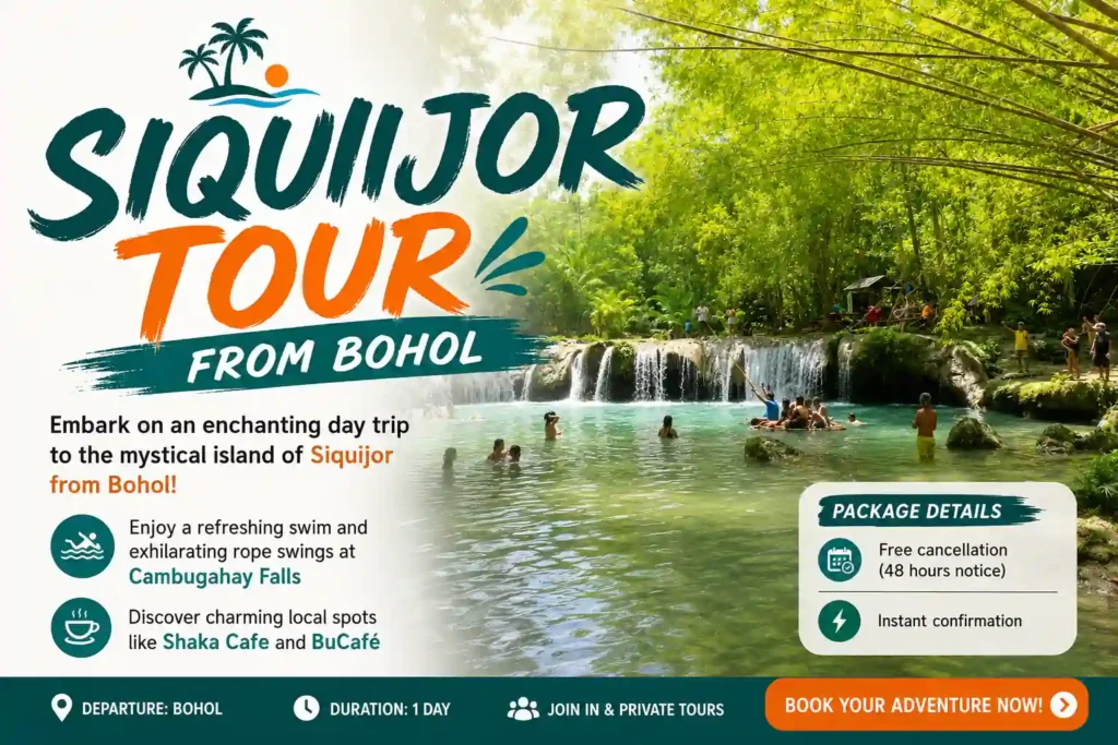 Siquijor island tour poster 