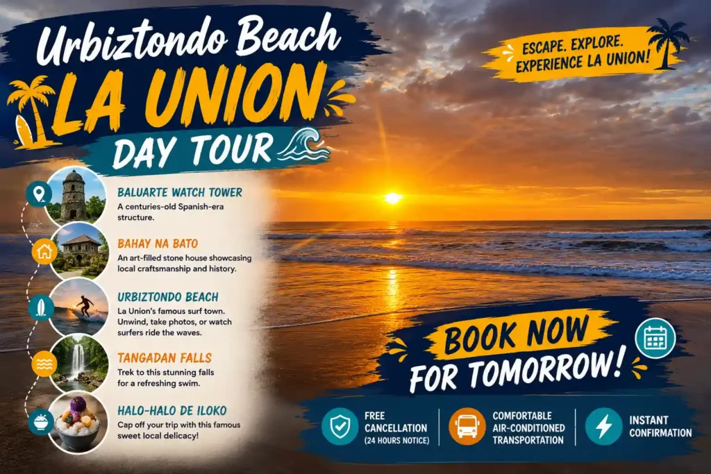 Urbiztondo Beach La Union day tour thumbnail 