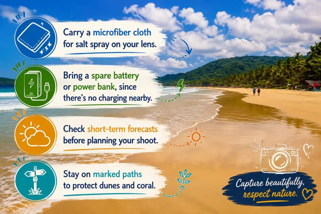 Beach photography tips