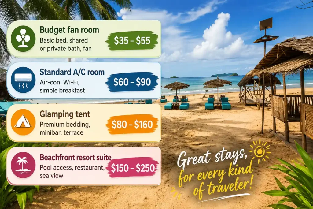 Beach resort room prices