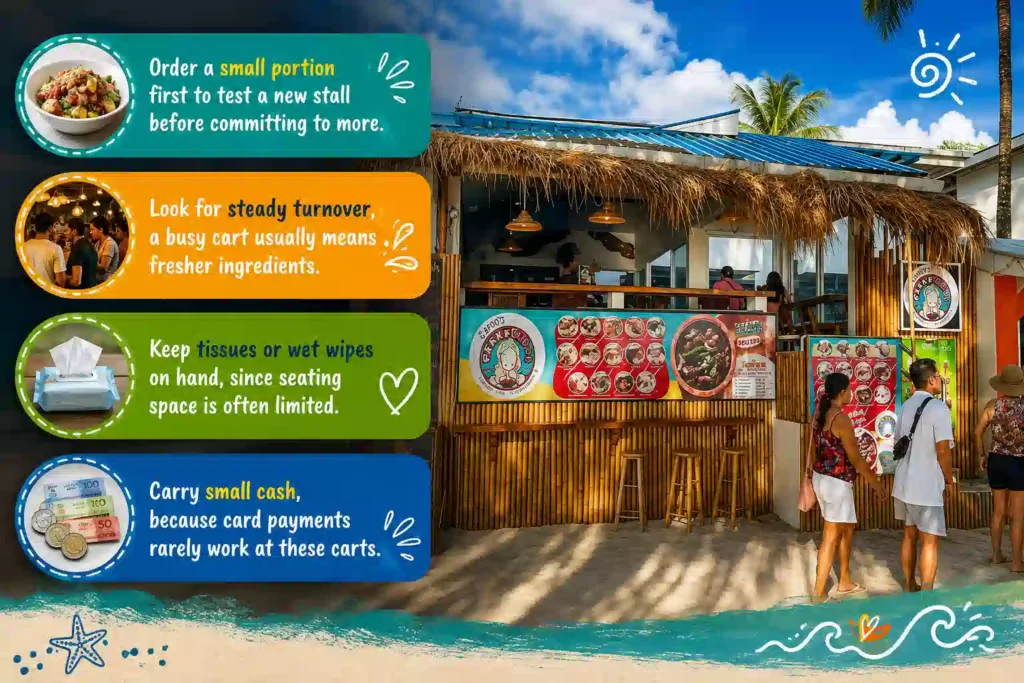 Boracay food stall tips