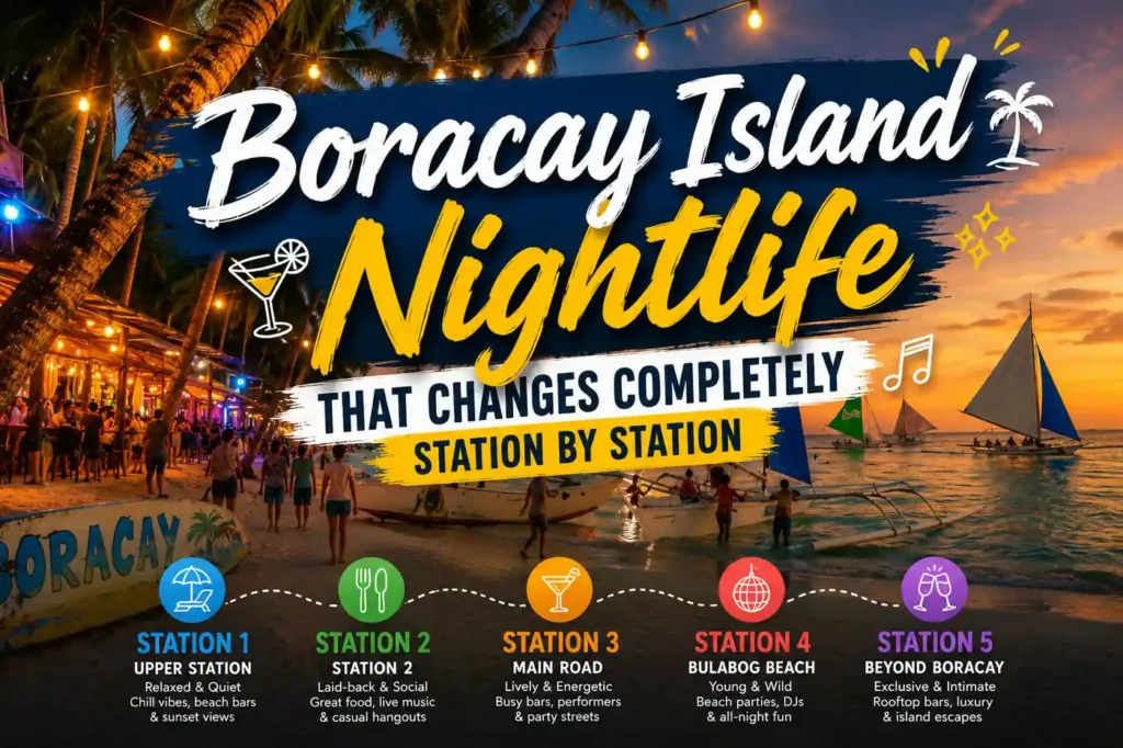 Boracay Island nightlife by station