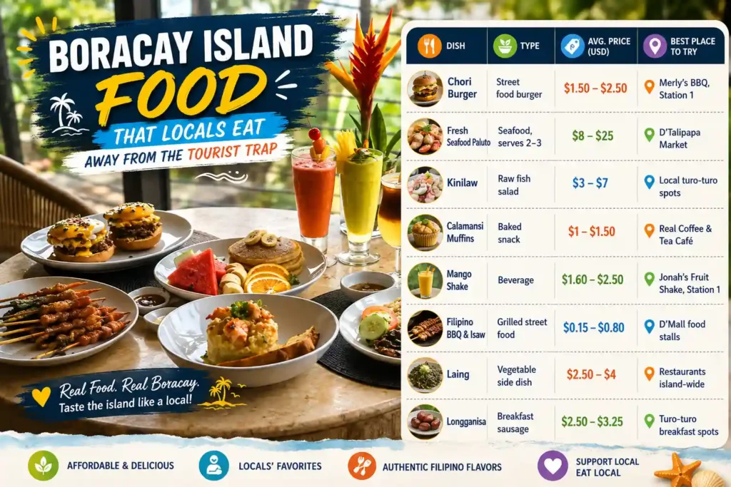 Boracay local food guide