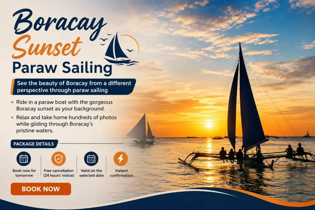 Boracay sunset paraw sailing