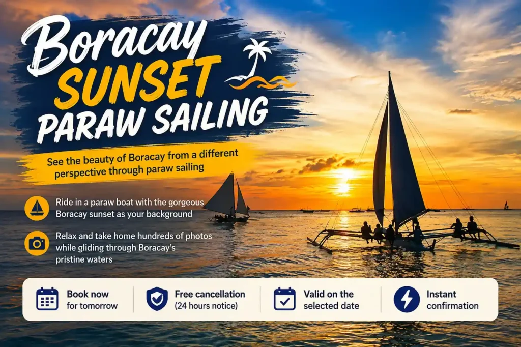 Boracay sunset paraw sailing