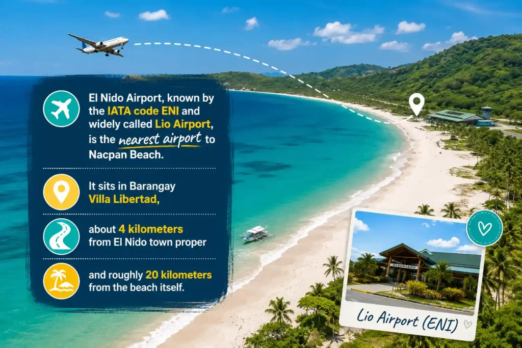 El Nido Airport near Nacpan Beach