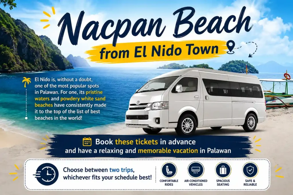 Nacpan Beach from El Nido Town