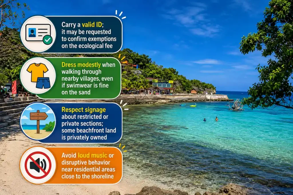 Siquijor beach etiquette tips