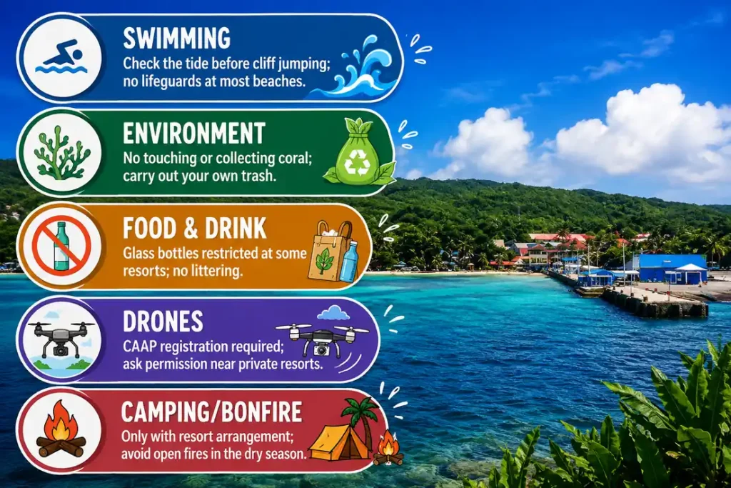 Siquijor beach safety rules