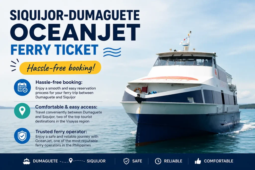 Siquijor Dumaguete OceanJet ferry ticket 