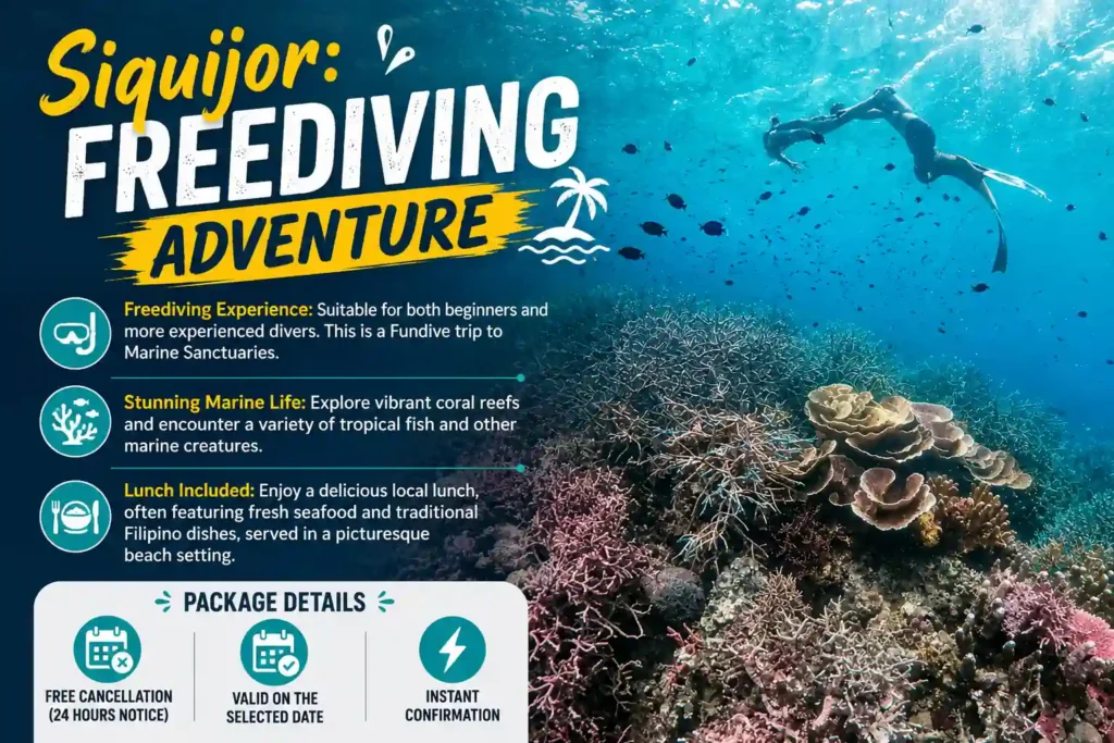 Siquijor freediving adventure