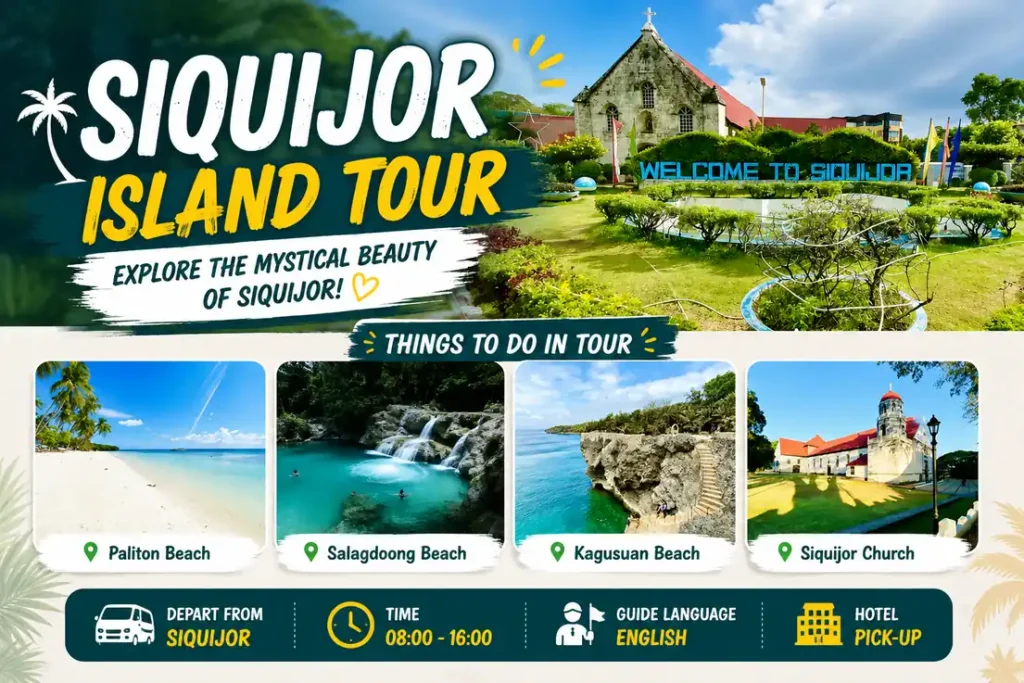 Siquijor island tour poster 