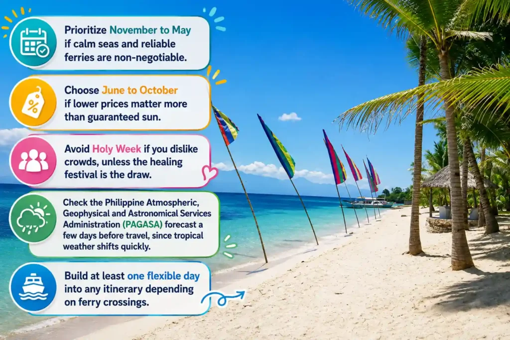Siquijor travel tips infographic