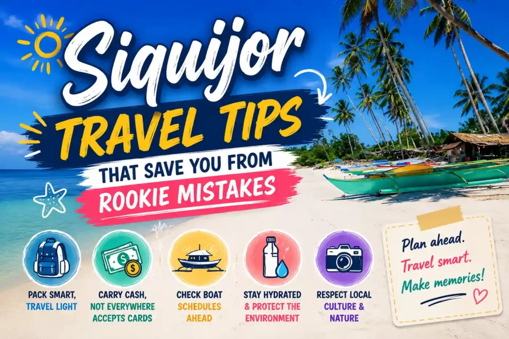 Siquijor travel tips infographic