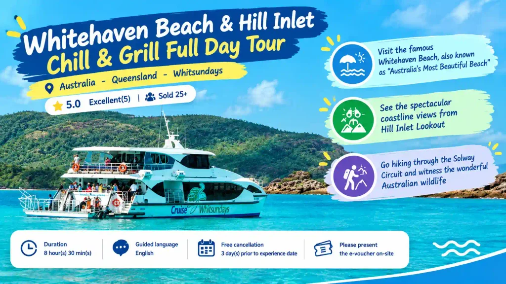 Whitehaven Beach and Hill Inlet cruise