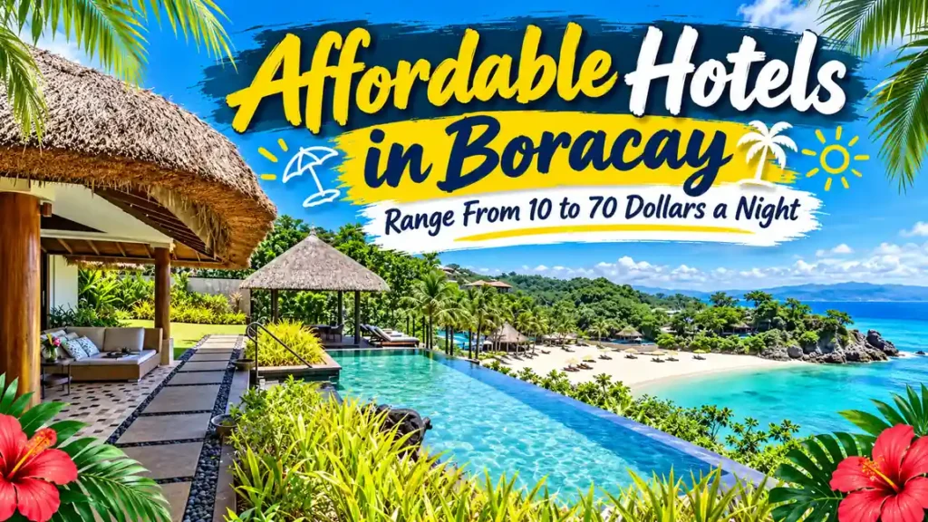 Affordable hotels in Boracay with tropical resort views
