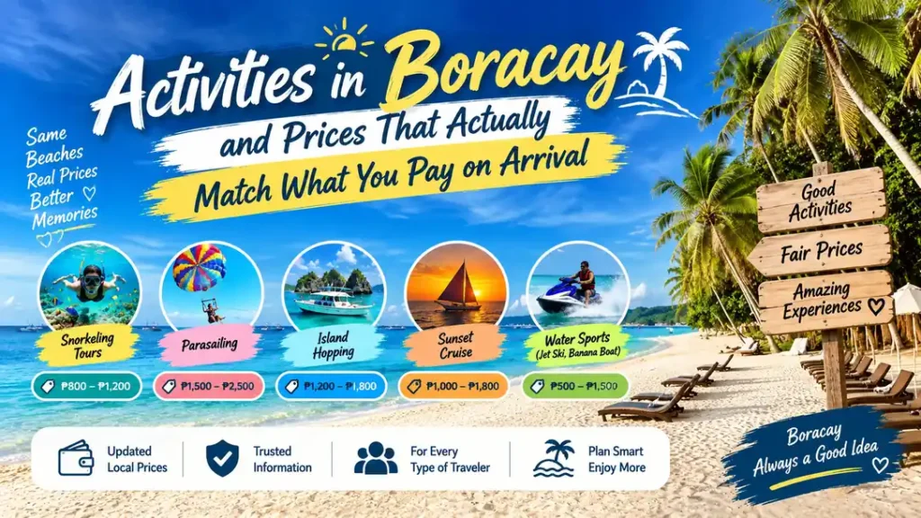 Boracay activities and prices