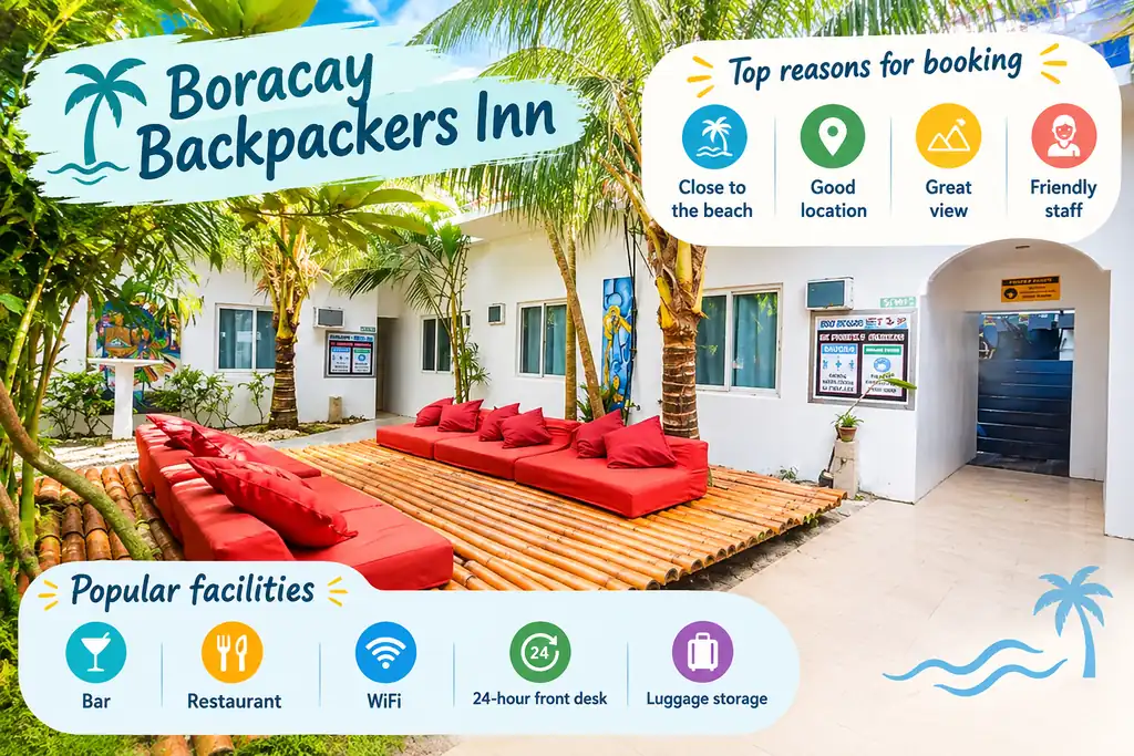 Boracay Backpackers Inn courtyard
