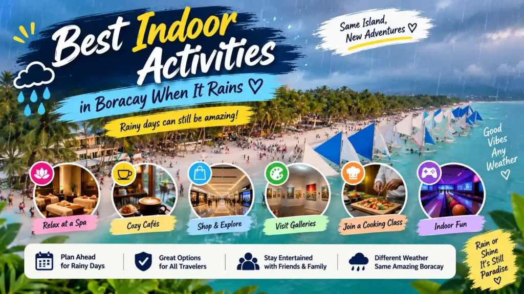 Boracay indoor activities in rain
