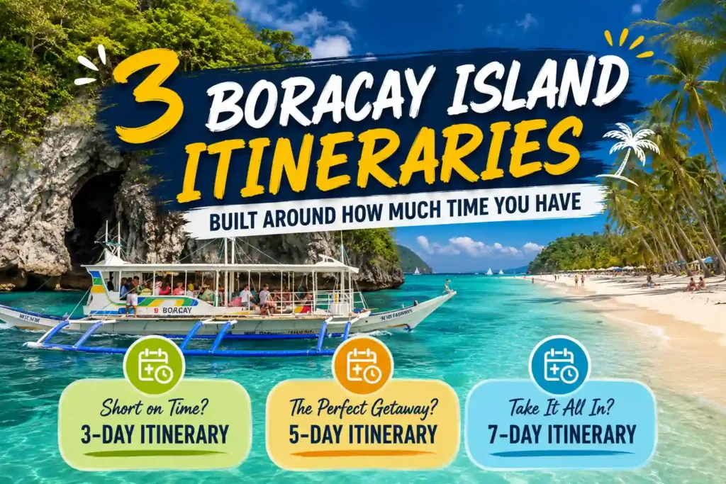 Boracay island itineraries
