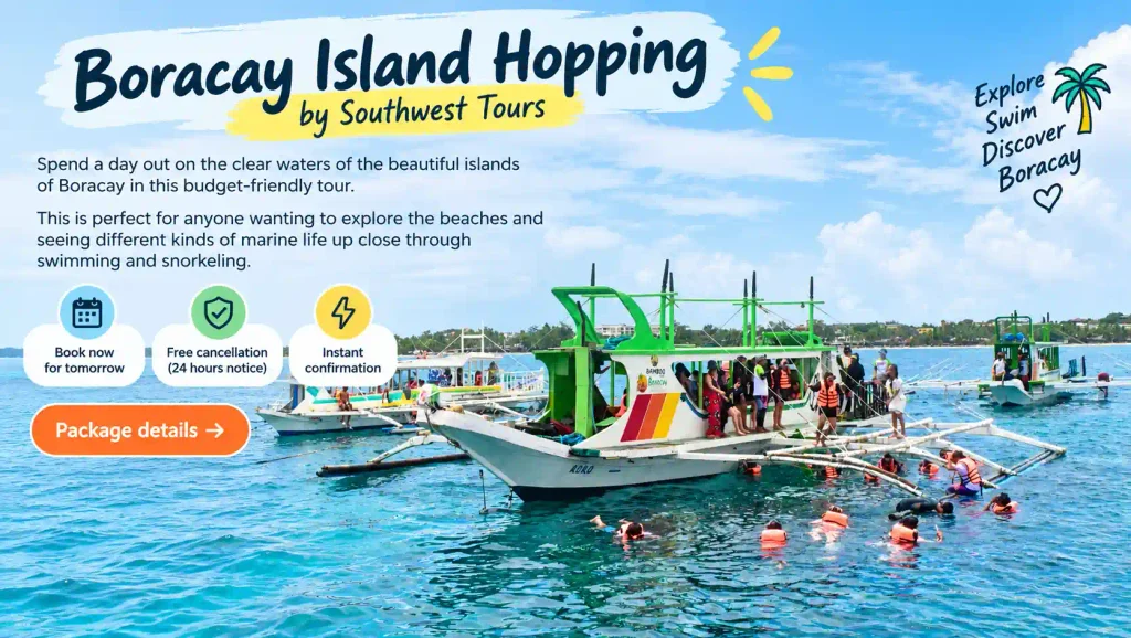 Boracay island hopping tour 