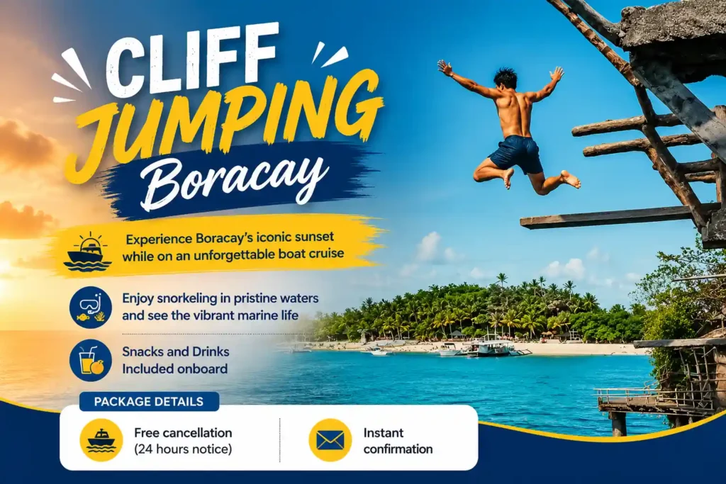 Cliff jumping Boracay