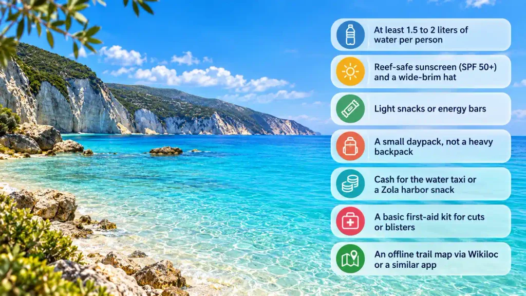 Coastal hiking essentials checklist 