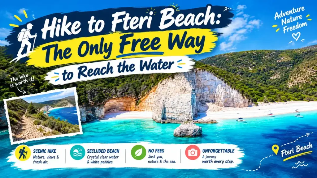 Fteri Beach hiking guide.
