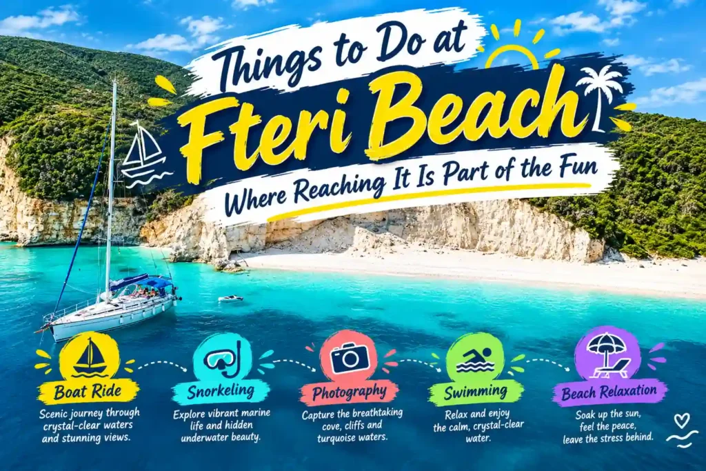 Fteri Beach things to do.