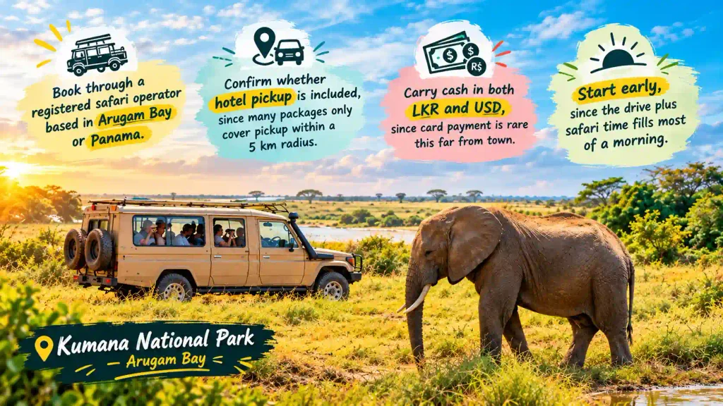 Kumana safari tips 